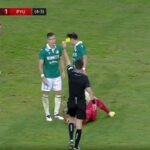 galerie foto ce bizarerie in conference league a incasat doua galbene dar a dat vina pe roman si a scapat de rosu 688f7709a46bd