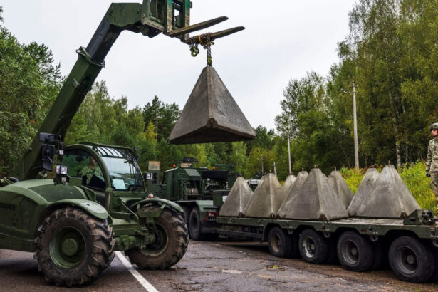 lituania baricadeaza granita cu belarus si exclava rusa kaliningrad cu obstacole antitanc dinti de dragon 68b3446e1618f