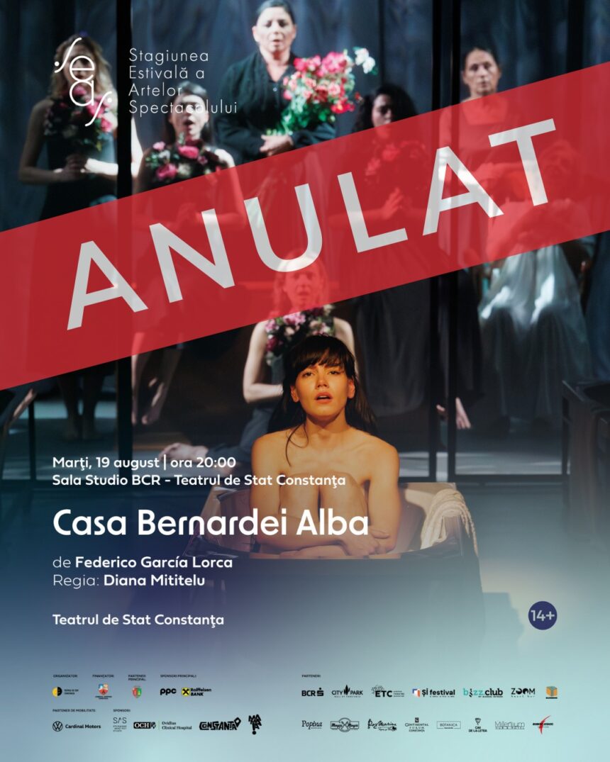 seas spectacolul casa bernardei alba anulat biletele pot fi folosite pentru acces la madrigal ultrasunete la delfinariul constanta 689be3a4e1ef9