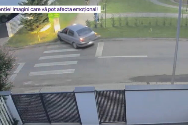 video momentul in care un barbat intra cu masina pe aleile pietonale dintr un parc in urmarirea unor biciclisti 688cf141c878f