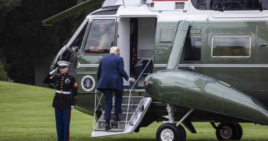 barbat din sua arestat dupa ce a indreptat un fascicul laser catre elicopterul lui trump a pus marine one in pericol 68d2865f8154c