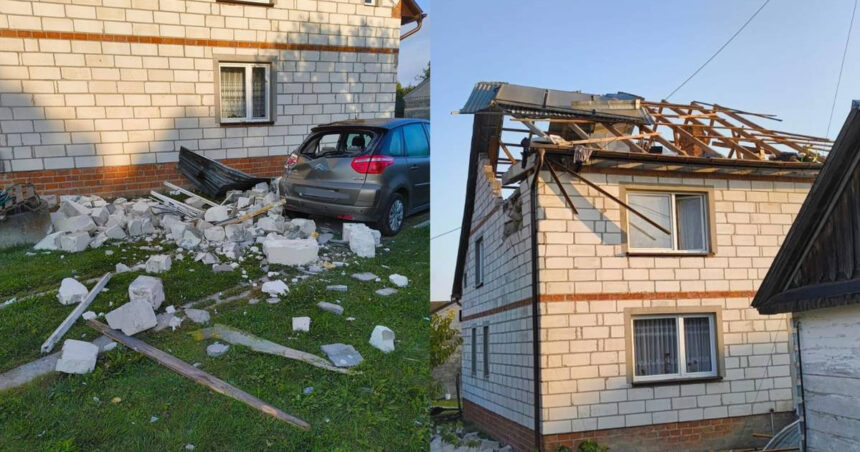 dronele rusesti din polonia acoperisul casei avariate a fost de fapt distrus de o racheta lansata de un f 16 polonez presa 68c976058ae57