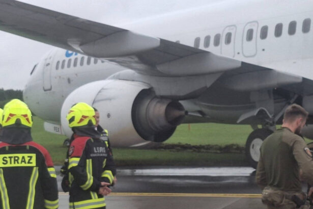 foto incident aviatic in polonia un avion a ratat aterizarea si a iesit de pe pista 68c7163f94eb5