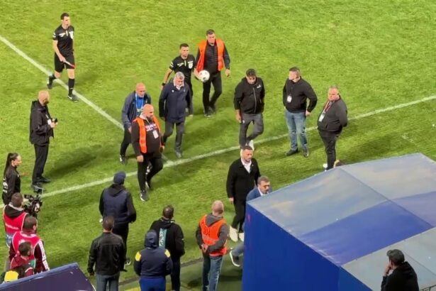 foto si video ce nu s a vazut la tv eugen neagoe a sarit la arbitru la pauza meciului petrolul rapid 68d831c270d4e