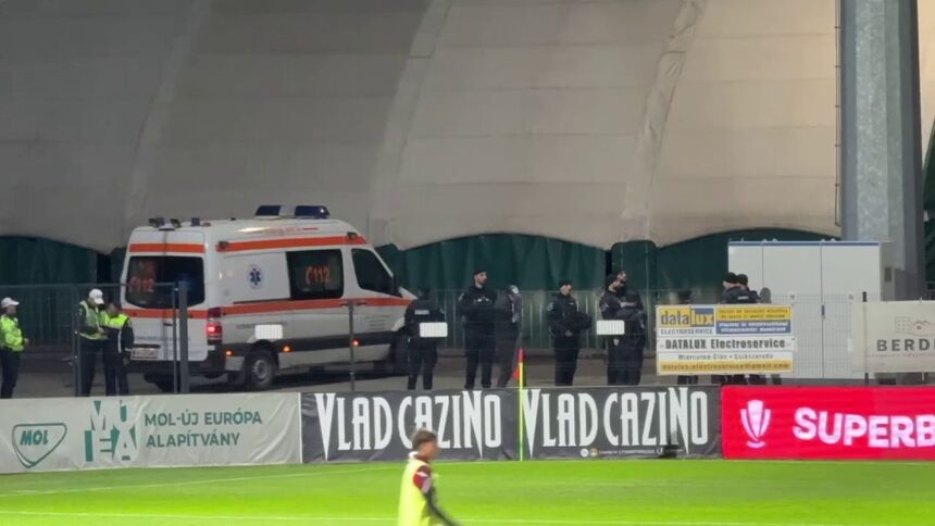 foto si video panica la csikszereda fcsb medicii au intervenit de urgenta 68c715501dc7c