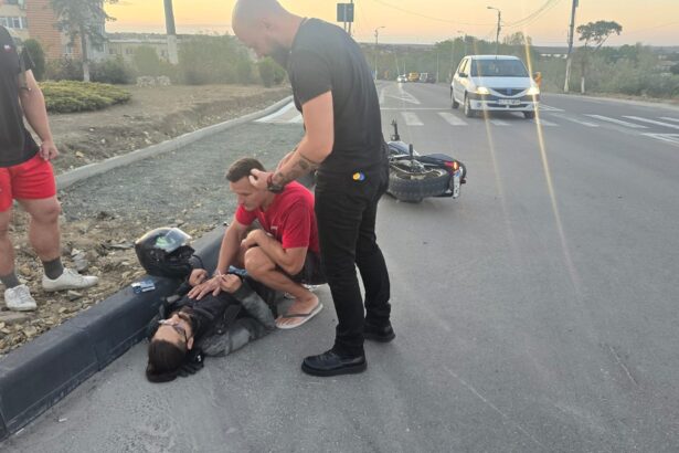 foto video motociclist implicat intr un accident la intrare in navodari 68c87420cb693
