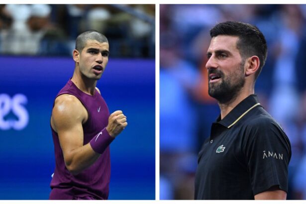galerie foto djokovic alcaraz episodul 9 in semifinalele us open 2025 avantajul nebanuit al sarbului mai batran cu 16 ani 68bb3edc84d93
