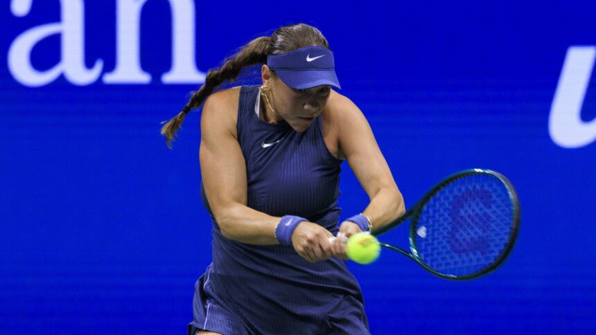 galerie foto us open 2025 reactia amandei anisimova cand a aflat ca joaca iar cu iga swiatek ce a spus despre scorul primit la wimbledon 68b82b647cfb0