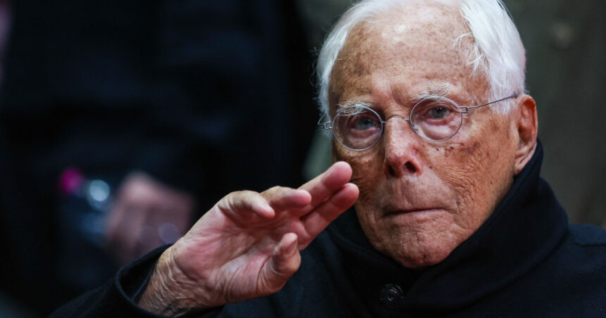 giorgio armani va fi inmormantat luni ceremonie privata cu participarea membrilor familiei 68bdc293d2a03