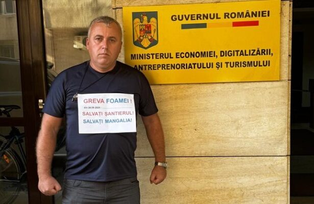 laurentiu gobeaja liderul sindicatului liber navalistul mangalia a intrat in greva foamei 68d4cb357f9bd