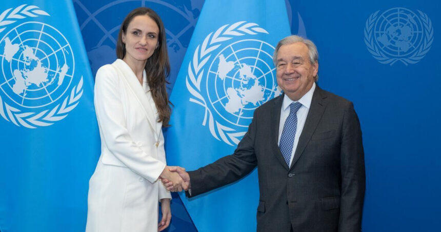oana toiu s a intalnit cu secretarul general onu antonio guterres am avut o discutie consistenta 68d92bc7423d7