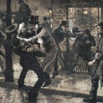 sedintele politice la sfarsitul secolului al xix lea batausi din periferia orasului aparau sala in eventualitatea unui atac al cetatenilor indignati 68cf1ff414344