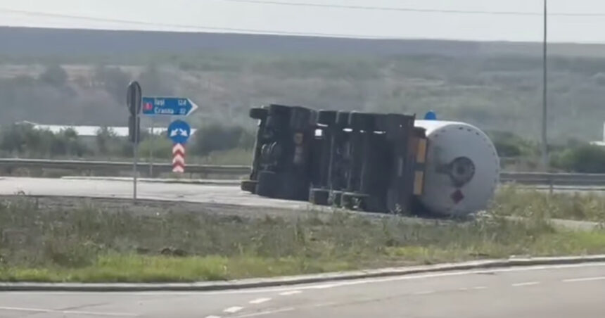 video autocisterna cu metan rasturnata pe dn24a langa barlad traficul este blocat sunt pierderi de gaz isu intervine 68b6f6ca4c10b