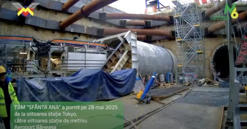 video care e stadiul lucrarilor la metroul spre aeroport un segment de tunel de 900 de metri a fost finalizat 68dbef60caa73