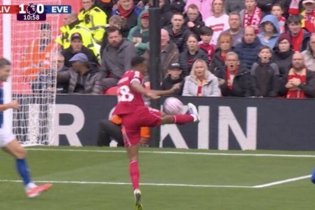 video exclusiv ce golazo cum a putut gravenberch sa inscrie in liverpool everton 68ce985e94620