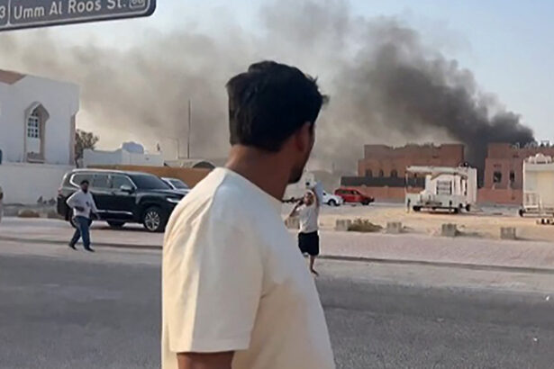 video momentul in care israelul a atacat tinte hamas in doha imaginile surprinse in capitala qatarului 68c076f74fde1
