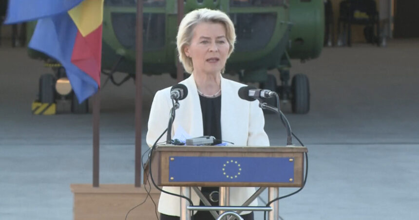 Ursula Von de Leyen despre achizițiile UE în Apărare: România poate fi inclusă în scutul estic, iar locuri de muncă bune sunt create. 1 video ursula von de leyen despre achizitiile ue in aparare romania poate fi inclusa in scutul estic sunt create locuri de munca bune 68b5c84d735b7