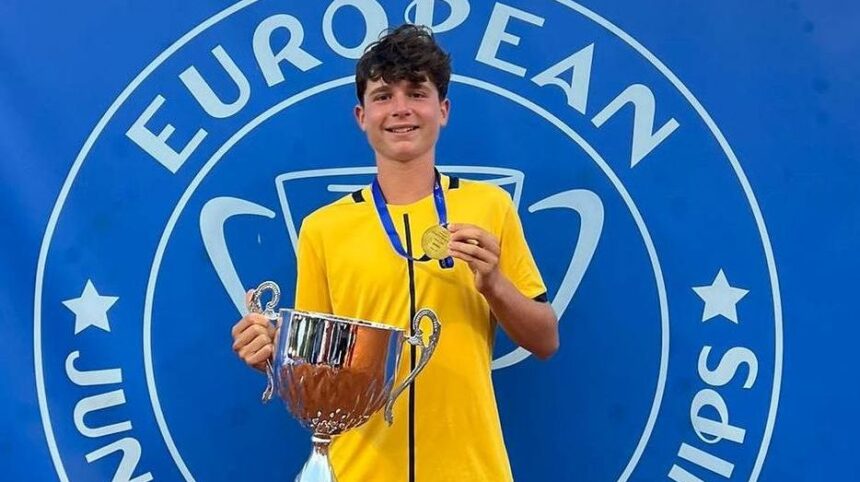 video yannick alexandrescu este in finala pentru titlul de campion european la tenis 68cec99021847