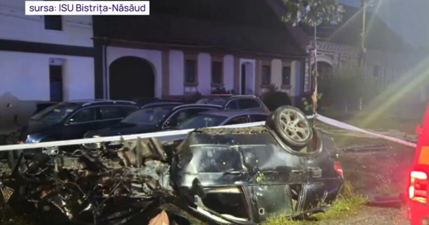 momentul in care o soferita care bause alcool se rastoarna cu masina 3 oameni au fost raniti printre care si un copil 68e226ce6edef
