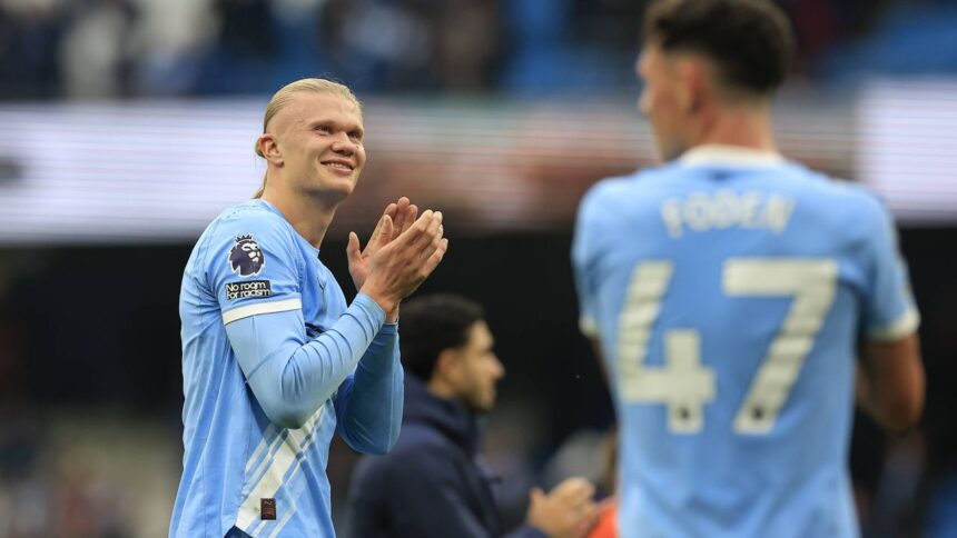 video exclusiv manchester city everton 2 0 video cu golurile lui erling haaland premier league exclusiv pe voyo 68f3d6d6c0743