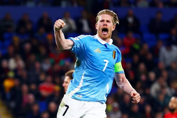 video kevin de bruyne dubla pentru nationala belgiei care ramane invincibila si depaseste 20 de goluri in preliminarii 68edf281445b6