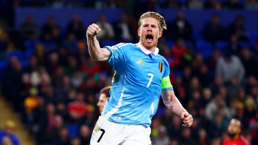 video kevin de bruyne dubla pentru nationala belgiei care ramane invincibila si depaseste 20 de goluri in preliminarii 68edf281445b6