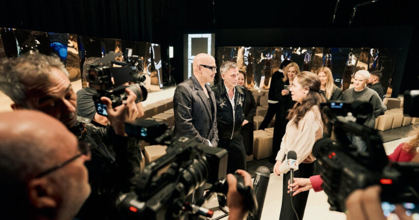 videofoto mesajul mirabelei gradinaru partenera presedintelui nicusor dan la intalnirea cu tinerii designeri la romanian fashion week bucuresti 68e6bd3eb7a0a
