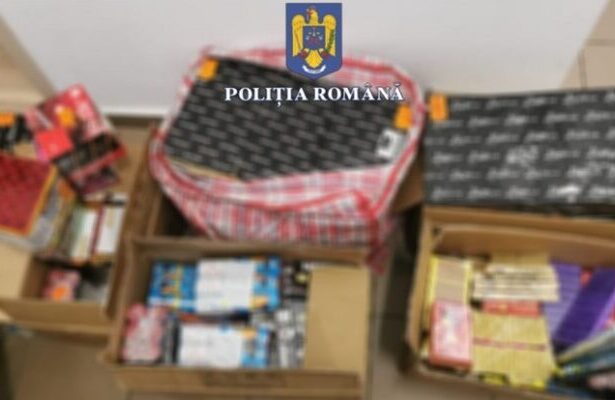 300 de kilograme de materiale pirotehnice si un autoturism au fost confiscate de politistii constanteni 691da9211acb0