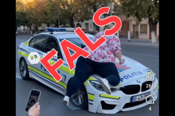 fake news cu o femeie care ar distruge un bmw al politiei demontat de ministerul de interne nu tot ce devine viral este real 69217276b2cf2