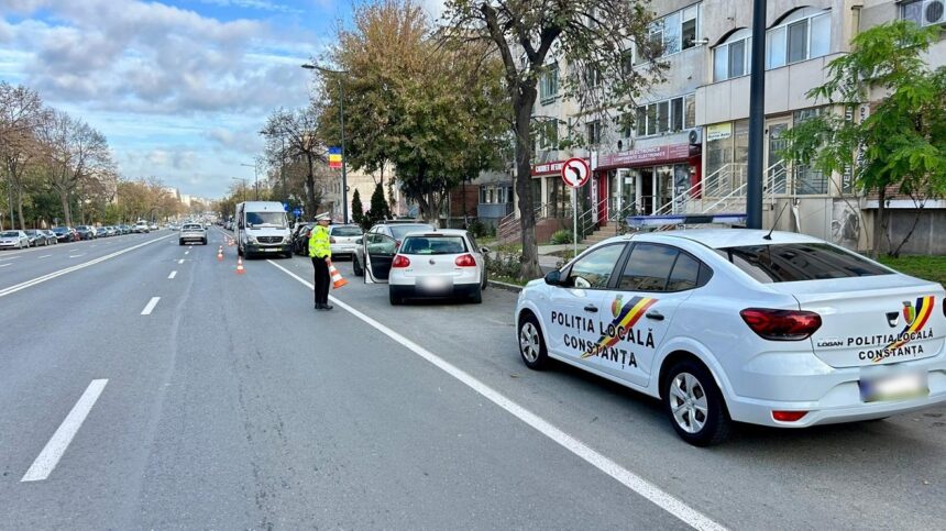 foto atentie soferi societatea confort urban monteaza separatori de trafic pe bulevardul lapusneanu din constanta 690880cdcffea