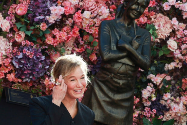 foto statuie pentru bridget jones la londra la 25 de ani de la primul film reactia actritei renee zellweger 691b878b1eea6