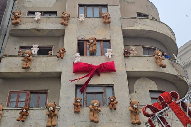video ce spune organizatorul targului de craciun din piata ovidiu despre ursii de plus spanzurati pe fatada unei cladiri 6929951ec3c4b