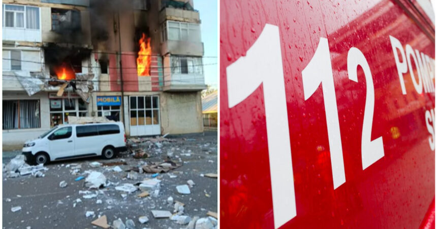 video explozie puternica intr un bloc din judetul braila mai multe apartamente in flacari echipaje isu si ambulante la fata locului 69247c2c23251