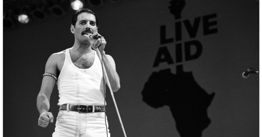 video freddie mercury celebrat pe o moneda unica royal mint marcheaza 40 de ani de la concertul live aid 691cc6fd89383