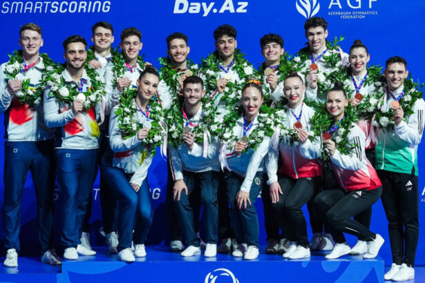 video romania a castigat cinci medalii la europenele de gimnastica aerobica din azerbaidjan 691a284bad68c