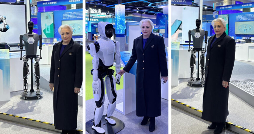 videofoto viorica dancila s a pozat cu robotii la un targ la beijing fosta prim ministra a doua vizita in china in ultimele luni 6915d31992bf2