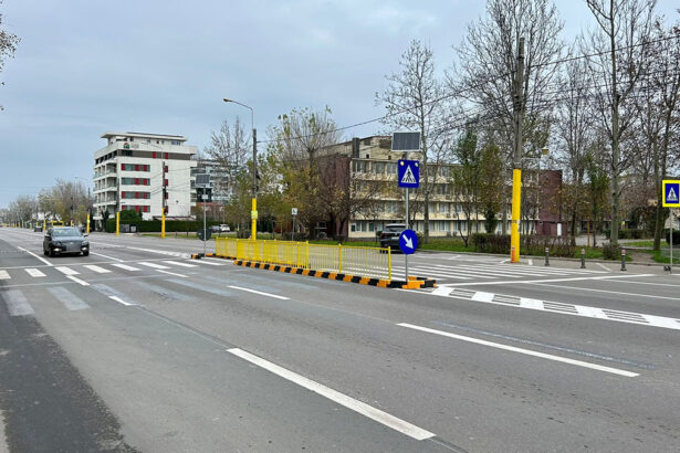 foto constanta cum arata noul scuar median amenajat la trecerea de pietoni de pe bulevardul mamaia 692ebc4e50aaa