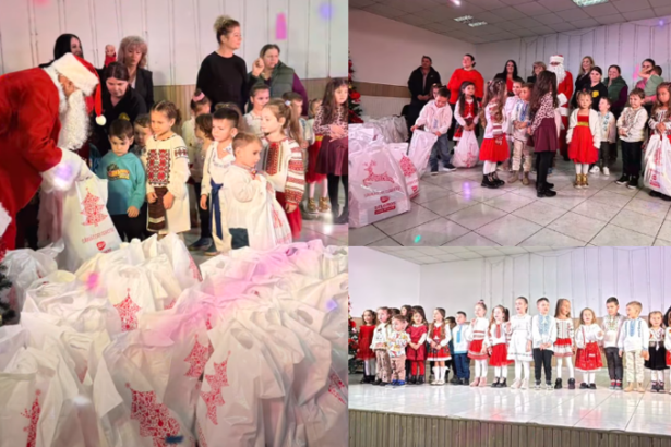 foto magia sarbatorilor de iarna la mihail kogalniceanu mos nicolae a ajuns la copii din satele piatra palazu mic si grup social sibioara 693375b67507e