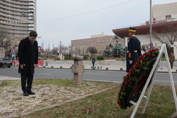 galerie foto nicusor dan a depus o coroana de flori la monumentul eroilor revolutiei din 1989 din piata universitatii 6947c2ee33dd8