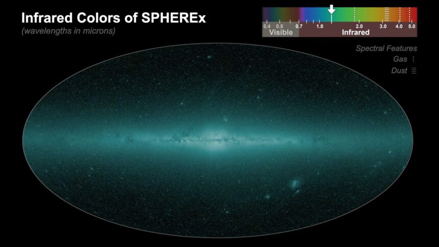 telescopul spherex a finalizat prima harta cosmica a intregului cer 694e43b369941