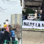 un banner i a scos din minti pe sustinatorii lui georgescu veniti la cab tipete injuraturi si amenintari mars la moscova 69401d4ebe2b7