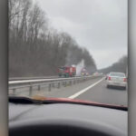 video o cisterna incarcata cu benzina a luat foc pe autostrada a1 traficul este blocat pe sensul spre bucuresti 6932d1dba362f
