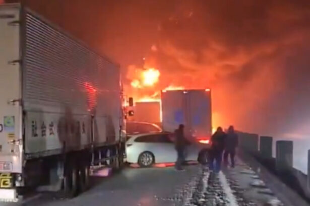 video scene de groaza in japonia accident in lant cu masini in flacari un mort si 26 de raniti 694f9e05dbb2b