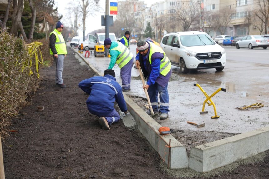 foto echipele confort urban continua lucrarile de modernizare pe strada dezrobirii din constanta 697480050aae6