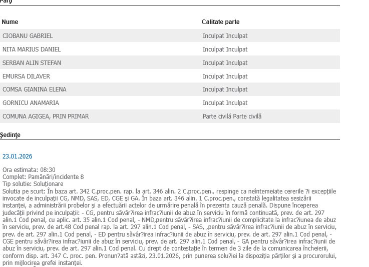 Dosarul votului din 2020 pentru viceprimar la Agigea intră în judecată: toți cei acuzați, trimiși în fața instanței 2 ggg