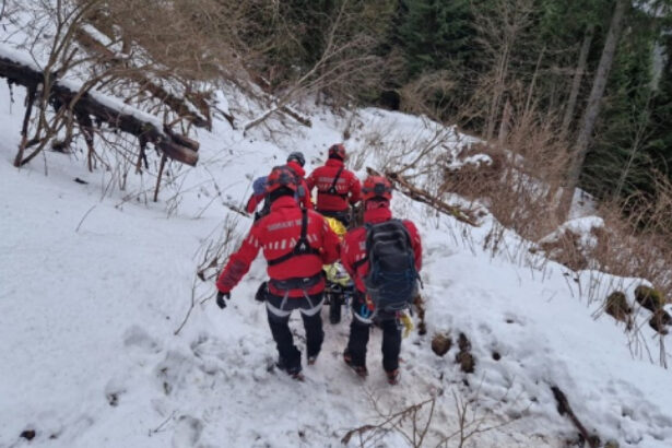 interventie de durata a salvamontistilor din neamt pentru recuperarea unui tanar inconstient din zona inalta a masivului ceahlau 695ea40095a21