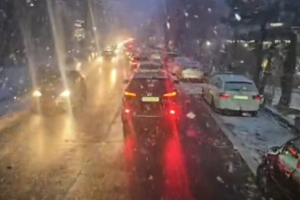 video trafic rutier foarte aglomerat pe valea oltului dn 7 unde ninge puternic 695821c14626c