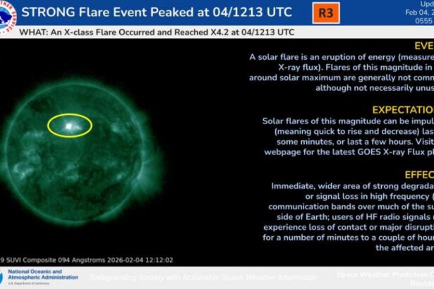 o noua eruptie solara colosala a declansat pene radio in sudul europei 6984c18354832