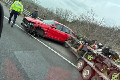 accident pe a2 la medgidia trafic restrictionat pe sensul spre bucuresti dupa impact intre un autotren si un autovehicul cu remorca 69bd3b37e9ab7