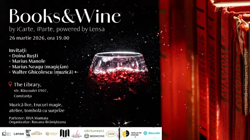 books wine by icarte iparte the library constanta 69bf9086565ff